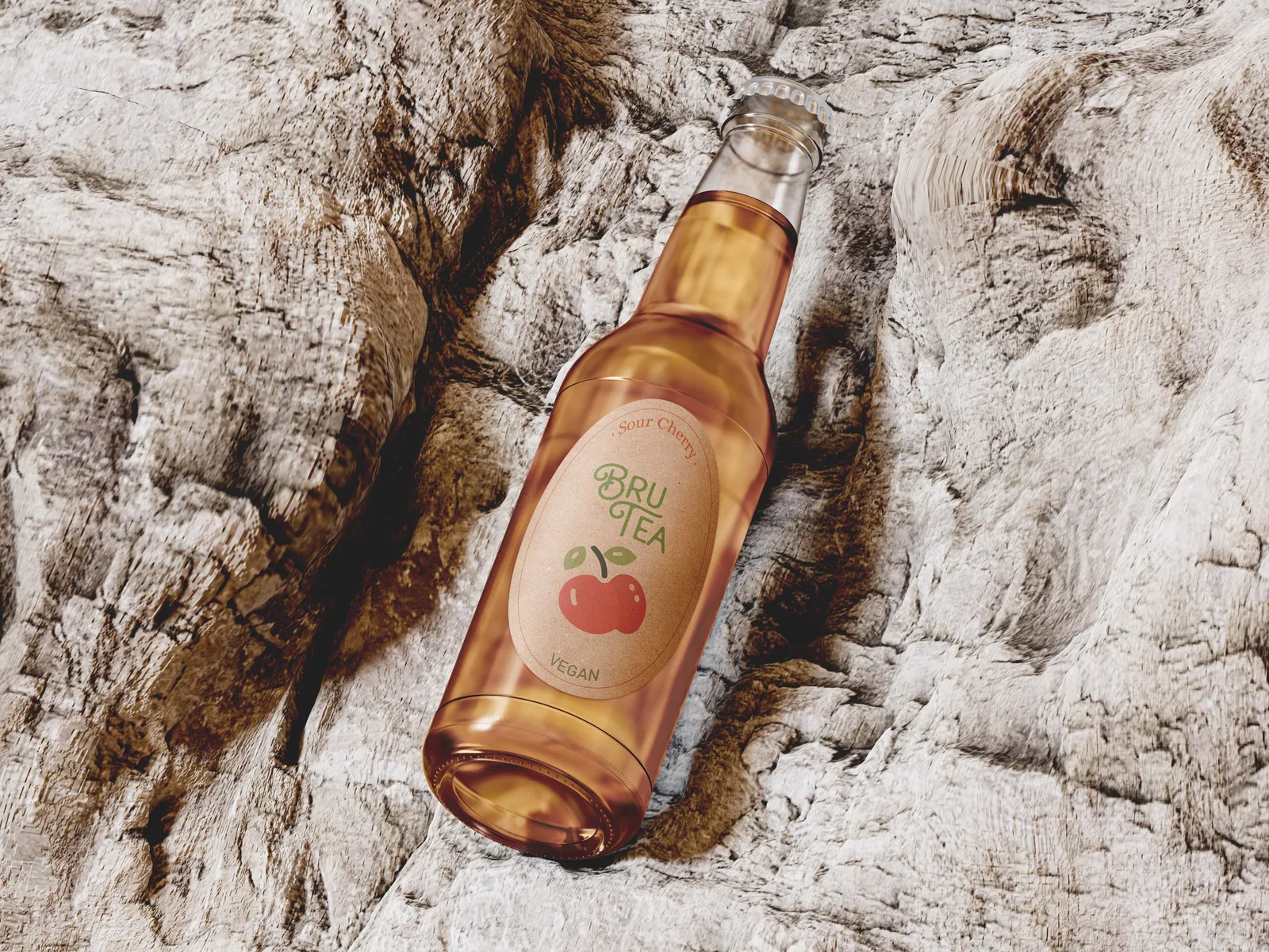 BruTea Etikett-Detail — Iteration 12, Brand & Packaging Design von Emrach aus Aachen