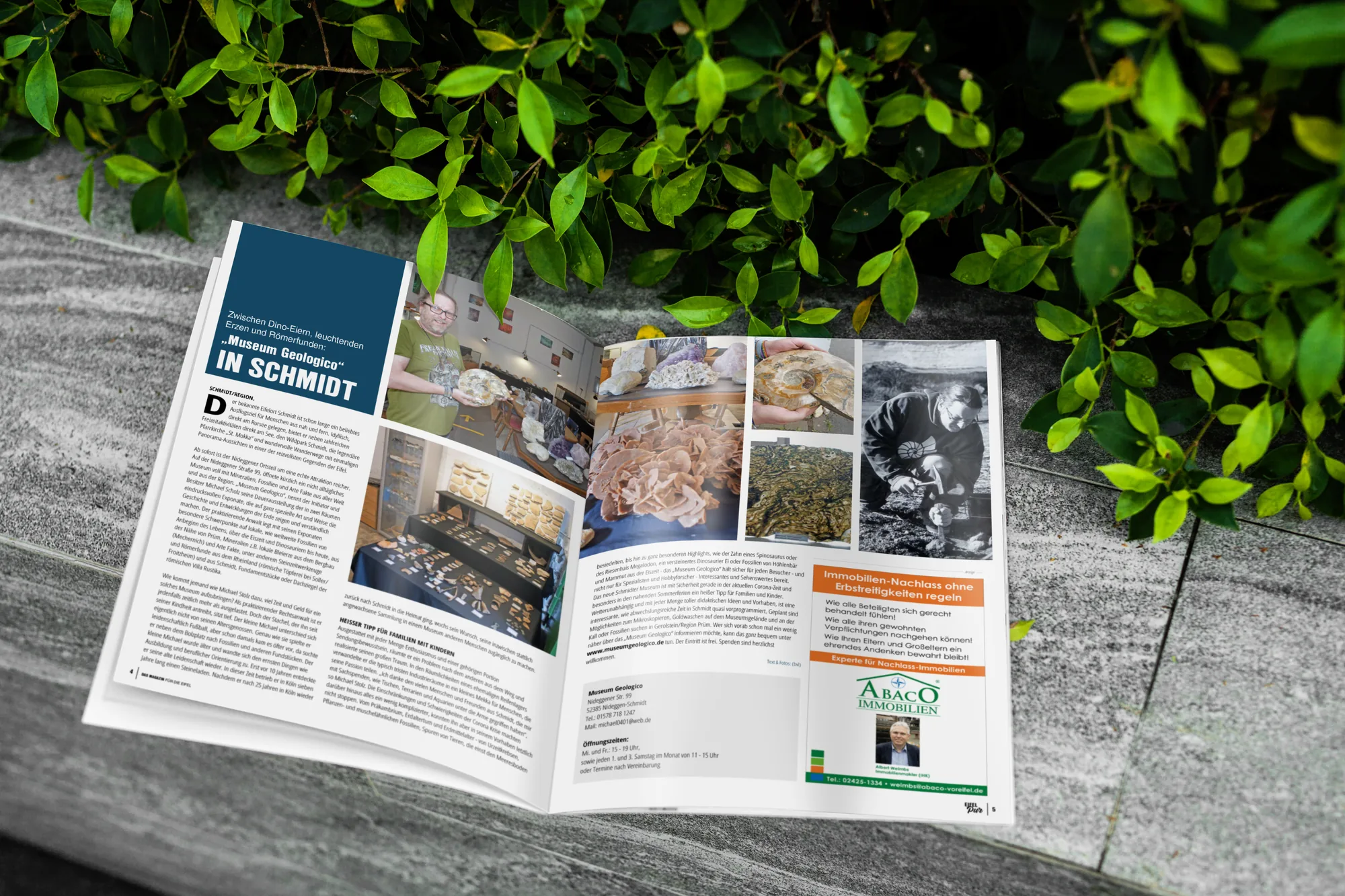 Eifel Pur Ausgabe 7 — Cover-Mockup in zweiter Natur-Variante, Editorial Design von Emrach aus Aachen